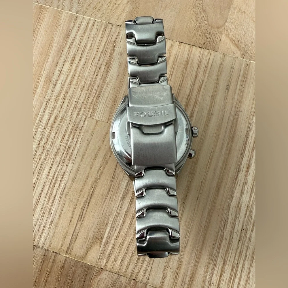 Fossil big tic AM-3553 stainless steel watch